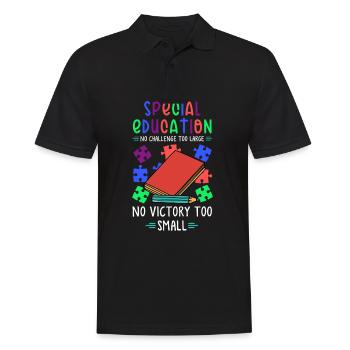 Enseignement spécial enseignants, pédagogie spécialisée - Polo Homme - noir - Devant - Kai (181cm)