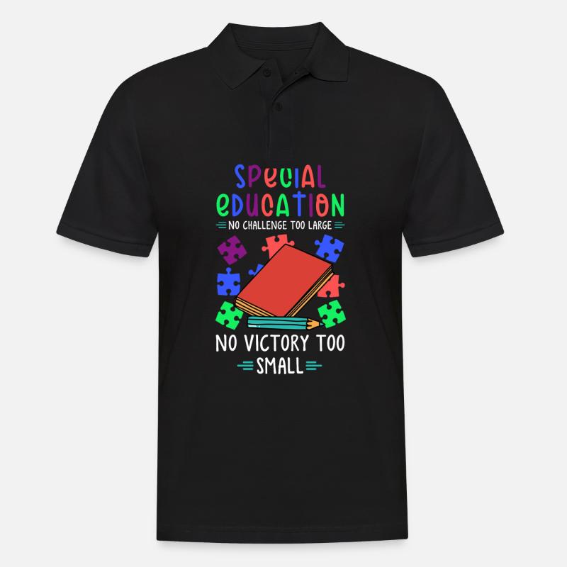 Sonderpädagogik Lehrer, Sonderpädagogik Lehrer - Männer Poloshirt - Schwarz
