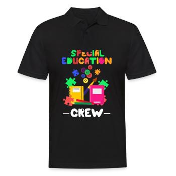 Enseignement spécial enseignants, pédagogie spécialisée - Polo Homme - noir - Devant - Kai (181cm)