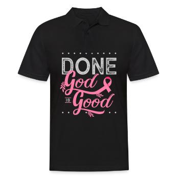 Chemo, Chemo Brustkrebs, rosa Schleife, - Männer Poloshirt - Schwarz - Vorne - Kai (181cm)