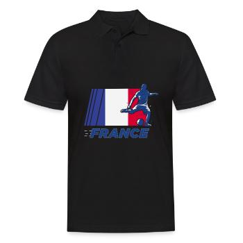 Football, Football Footballers, Football players, - Men's Polo Shirt - black - Front - Kai (181cm)