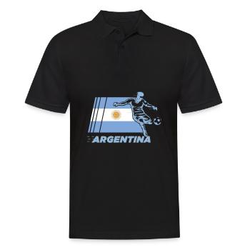 Football, football football lovers, football, - Men's Polo Shirt - black - Front - Kai (181cm)