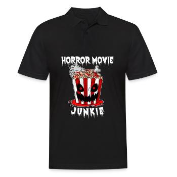 Film d’horreur Popcorn Film d’horreur Cinéma Soirée cinéma - Polo Homme - noir - Devant - Kai (181cm)