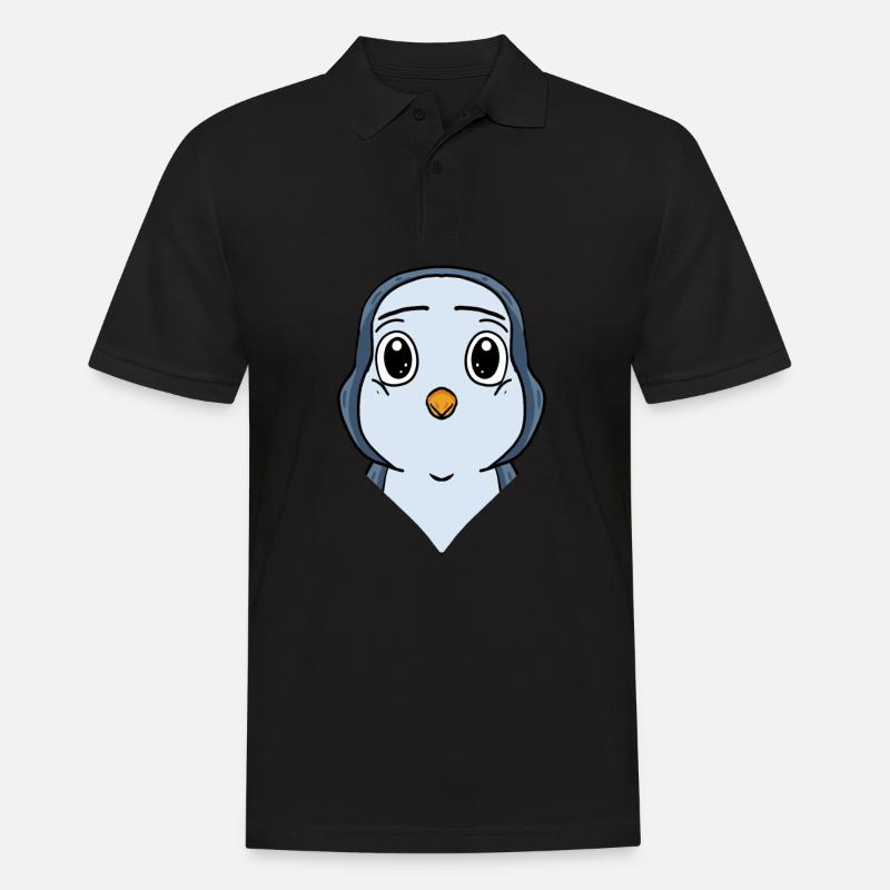 Pinguin - Männer Poloshirt - Schwarz