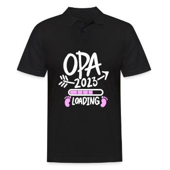 Opa 2023 loading - Männer Poloshirt - Schwarz - Vorne - Kai (181cm)