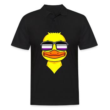Asexuell Lgbt Ente Asexualität - Männer Poloshirt - Schwarz - Vorne - Kai (181cm)