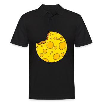 Käse - Männer Poloshirt - Schwarz - Vorne - Kai (181cm)