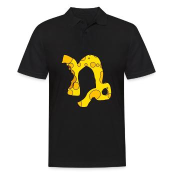 Sternzeichen Steinbock - Männer Poloshirt - Schwarz - Vorne - Kai (181cm)