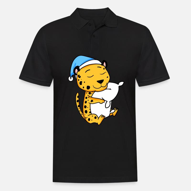 Gepard - Männer Poloshirt - Schwarz