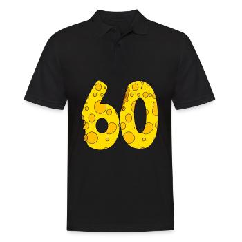60 Jahre alt - 60. Geburtstag Geschenk - 1960 - Männer Poloshirt - Schwarz - Vorne - Kai (181cm)