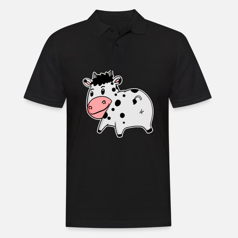 Ko röv - Ko rumpa - Pikétröja herr - svart