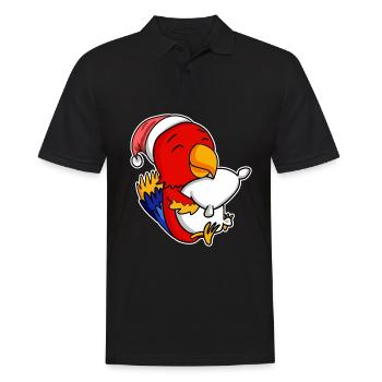Parrot Christmas Sleep Sleep Sleep - Men's Polo Shirt - black - Front - Kai (181cm)
