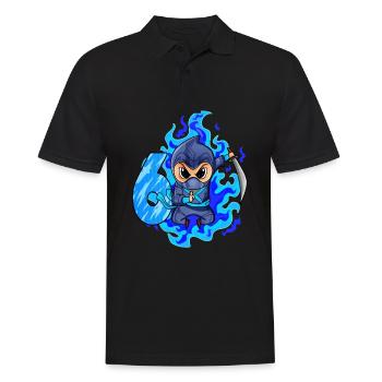 6. Geburtstag Junge 6 Jahre alt Ninja - Männer Poloshirt - Schwarz - Vorne - Kai (181cm)