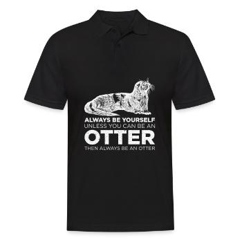 Sois toujours toi-même sauf si tu peux être une loutre - Polo Homme - noir - Devant - Kai (181cm)