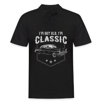 I'm not old i'm Classic lustiger Spruch Vater Tee - Männer Poloshirt - Schwarz - Vorne - Kai (181cm)