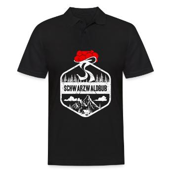 Schwarzwaldbub Wandern Geschenke Bollenhut Berge - Männer Poloshirt - Schwarz - Vorne - Kai (181cm)