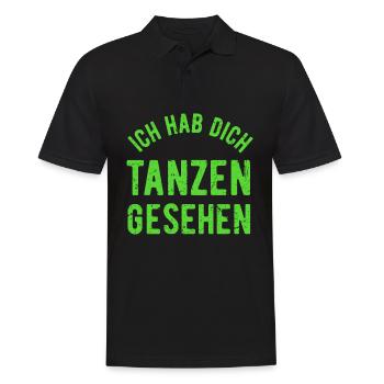 Cordula Ich Habe dich Tanzen Gesehen Geschenk - Männer Poloshirt - Schwarz - Vorne - Kai (181cm)