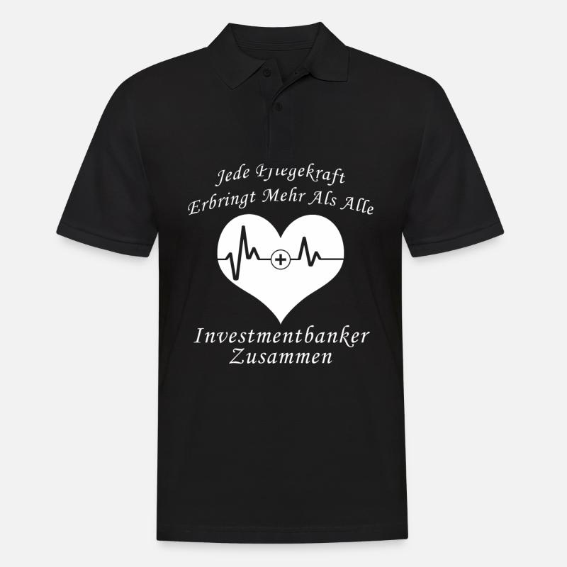 Pflegekraft Geschenk Spruch Pfleger Pflegerin - Männer Poloshirt - Schwarz