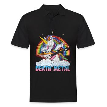 Licorne de Death Metal - Polo Homme - noir - Devant - Kai (181cm)