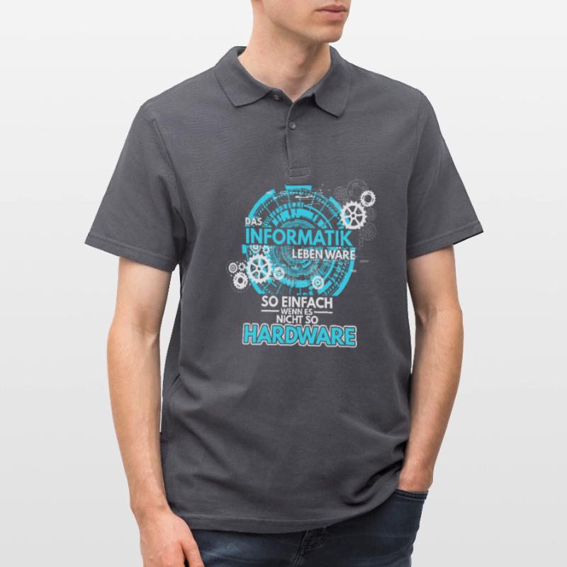 Informatik Programmierer Informatiker Hardware Sof Männer Poloshirt