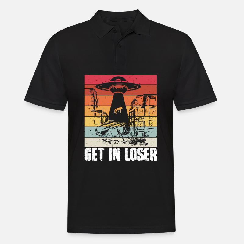 Get in Loser - Männer Poloshirt - Schwarz