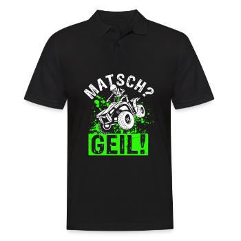 Quad Bike Biker Quad Zubehör Quad Geschenk Matsch - Männer Poloshirt - Schwarz - Vorne - Kai (181cm)