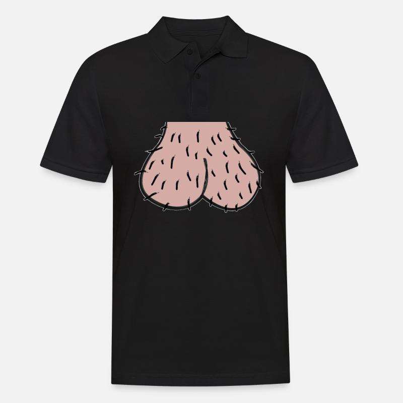 Sackgesicht Hoden Eier JGA witzig Geschenk Männer - Männer Poloshirt - Schwarz