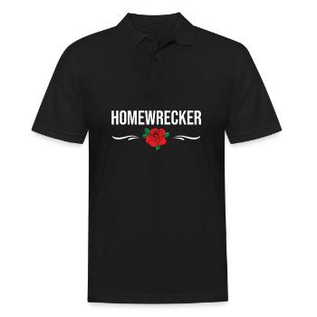 Homewrecker Divorce design Gift - Men's Polo Shirt - black - Front - Kai (181cm)