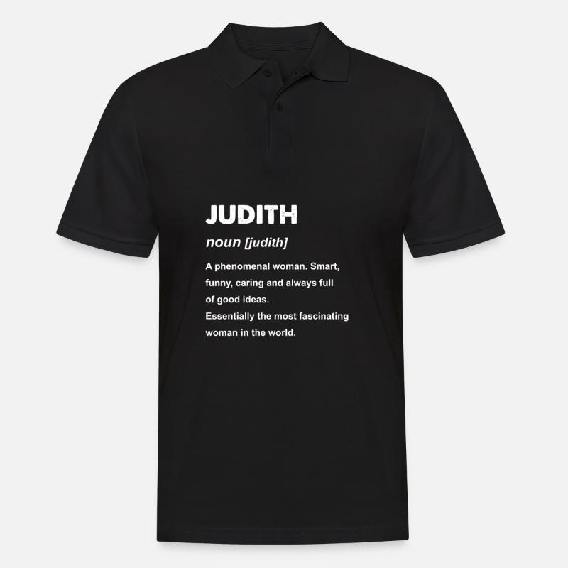 Judith Name Geschenkdesign - Männer Poloshirt - Schwarz