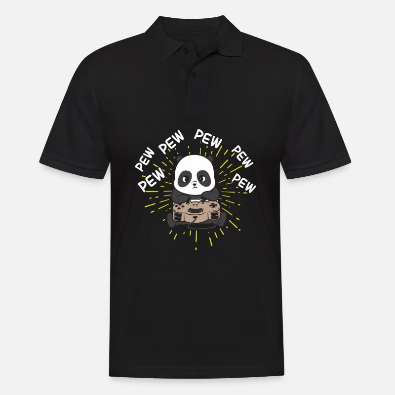 Conception de Panda de jeu | Gaming Panda design - Polo Homme - noir