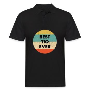 Best Tio Ever design - Men's Polo Shirt - black - Front - Kai (181cm)