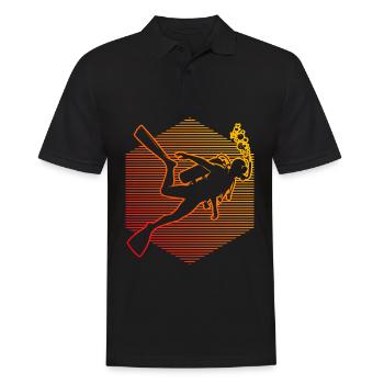 Diving Taucher Scuba Taucher Tauchen Scuba Diver - Men's Polo Shirt - black - Front - Kai (181cm)