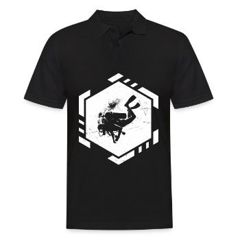 Scuba Diver Diving Diver Diver Free Dive - Men's Polo Shirt - black - Front - Kai (181cm)