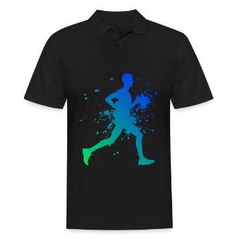 Jogging Cross Country Course à pied Laufen Joggen - Polo Homme - noir - Devant - Kai (181cm)