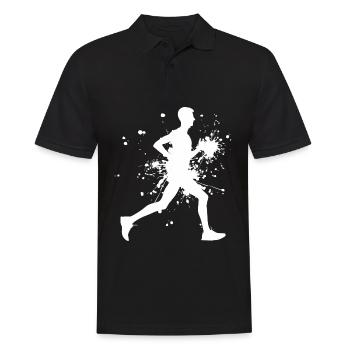 Course à pied de fond, course de jogging de fitness - Polo Homme - noir - Devant - Kai (181cm)
