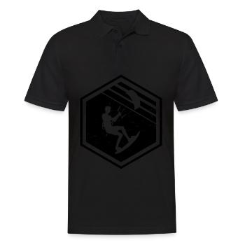 Kitesurfen Kitesurfer Kite Kiten Kitesurf - Polo Homme - noir - Devant - Kai (181cm)
