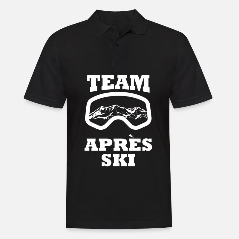 Team Apres Ski - Männer Poloshirt - Schwarz