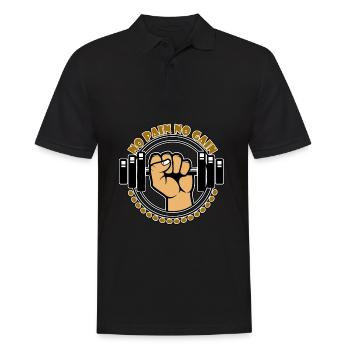 No Pain No Gain - Fitness - Polo Homme - noir - Devant - Kai (181cm)