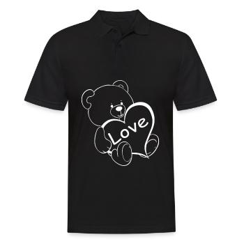 Cher Teddi - Love Teddi - Polo Homme - noir - Devant - Kai (181cm)