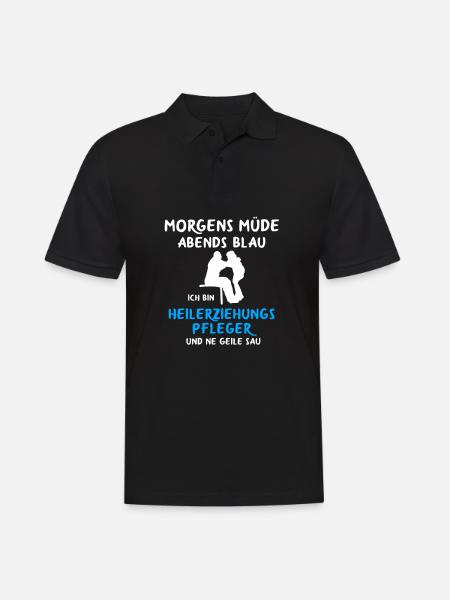 Heilerziehungspfleger Heilerziehungspflegerin - Männer Poloshirt - Schwarz