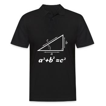 Cadeau de théorème de Pythagore pour un nerd de professeur de mathématiques - Polo Homme - noir - Devant - Kai (181cm)