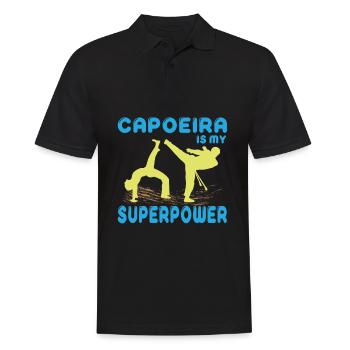 Capoeira arts martiaux combats danse Brésil cadeau - Polo Homme - noir - Devant - Kai (181cm)