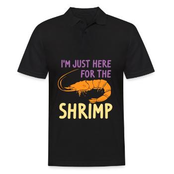 Crevettes Crevettes Fruits de mer Amateurs Cadeau - Polo Homme - noir - Devant - Kai (181cm)