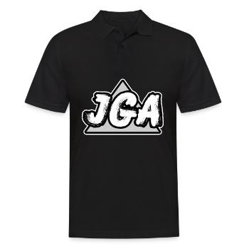 Junggesellenabschied, JGA, #jga - Männer Poloshirt - Schwarz - Vorne - Kai (181cm)