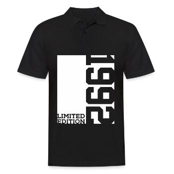 34TH BIRTHDAY LIMITED EDITION 1992 - Men's Polo Shirt - black - Front - Kai (181cm)