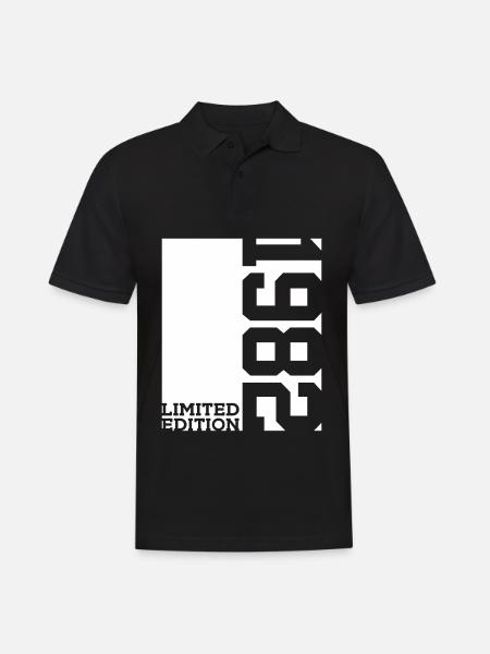 44TH BIRTHDAY LIMITED EDITION 1982 - Men's Polo Shirt - black