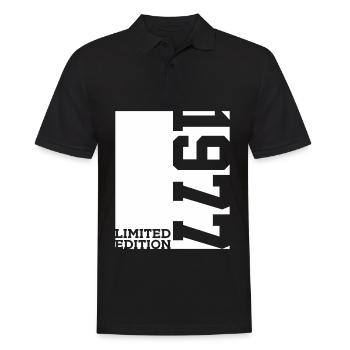 49TH BIRTHDAY LIMITED EDITION 1977 - Men's Polo Shirt - black - Front - Kai (181cm)