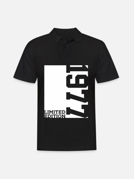 49TH BIRTHDAY LIMITED EDITION 1977 - Men's Polo Shirt - black