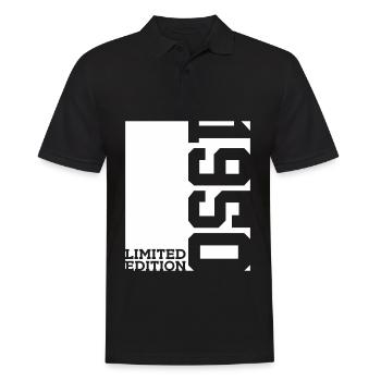 76TH BIRTHDAY LIMITED EDITION 1950 - Men's Polo Shirt - black - Front - Kai (181cm)