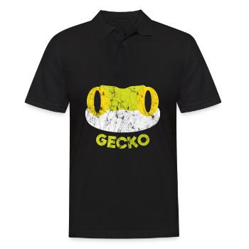 Animaux - Gecko - Polo Homme - noir - Devant - Kai (181cm)
